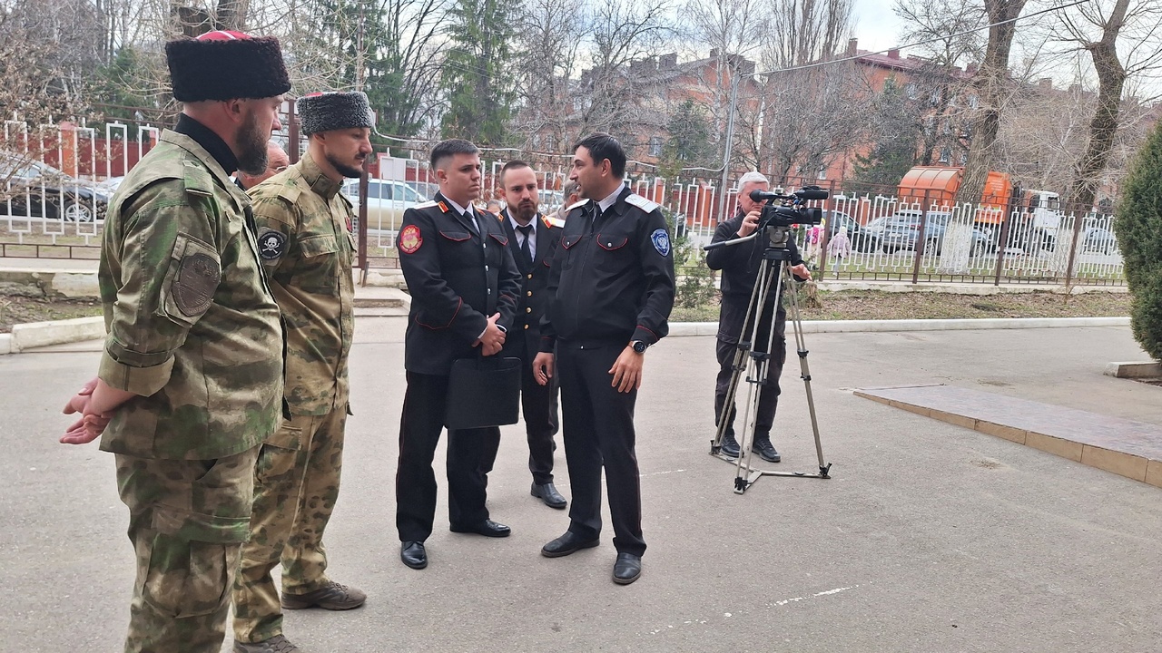 Армавир посетили помощник атамана Кубанского казачьего войска Александр Андриенко и старший советник Андрей Козырев