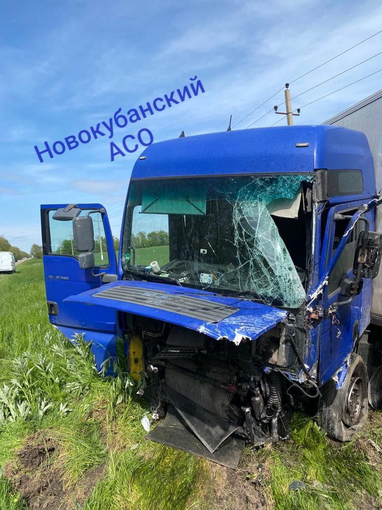 Водитель «Газели» пострадал в ДТП с грузовиком на трассе «Армавир-Курганинск»