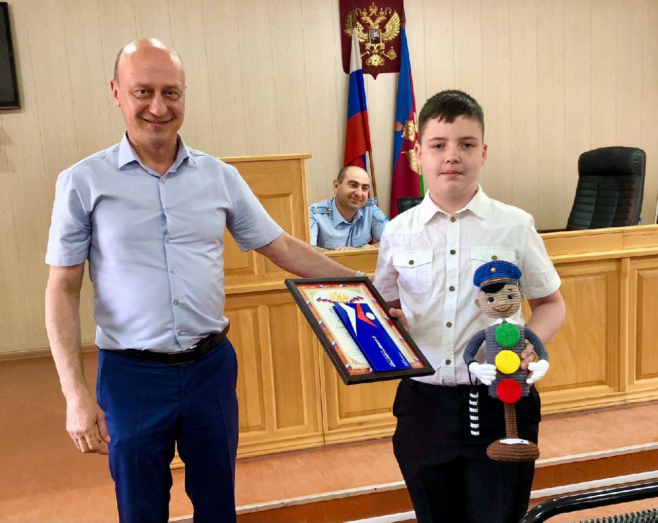 Начальник полиции Армавира наградил участников Всероссийского конкурса «Полицейский Дядя Степа»