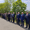 В Армавире на месте будущего памятника юным защитникам Отечества заложили  12 капсул «Земли Героев» 