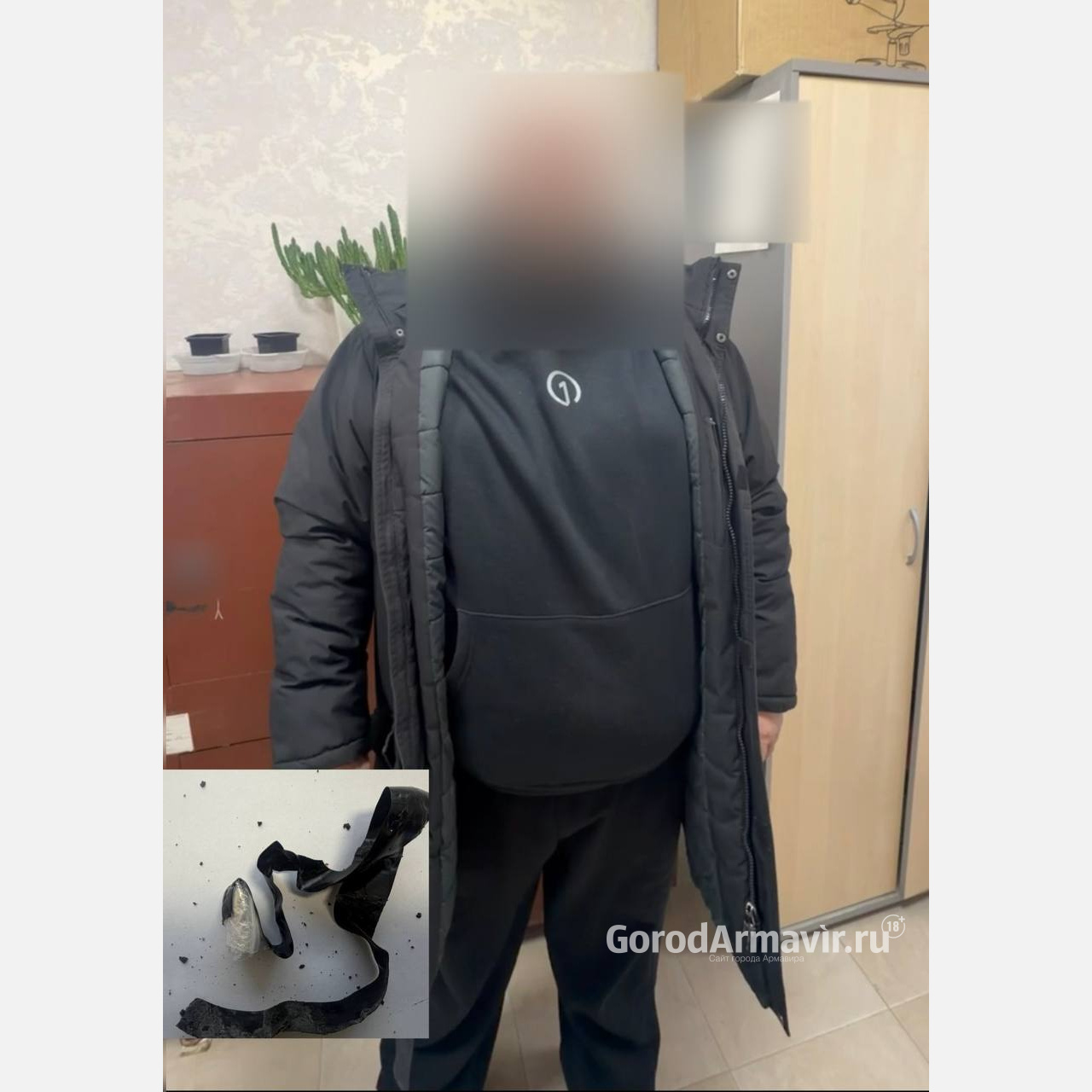 Стражи порядка Армавира задержали 36-летнего наркомана из соседнего района 