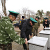 В Сквере воинов - пограничников в Армавире установили 6 капсул с землей с полей сражений 