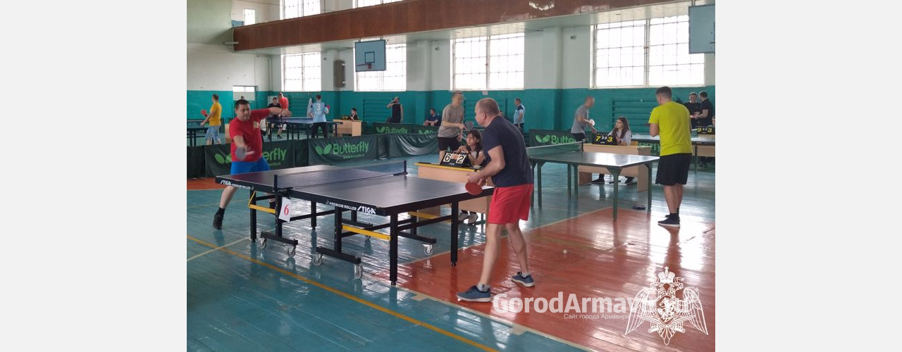 Представители  Отдела вневедомственной охраны Армавира победили в турнире по настольному теннису 