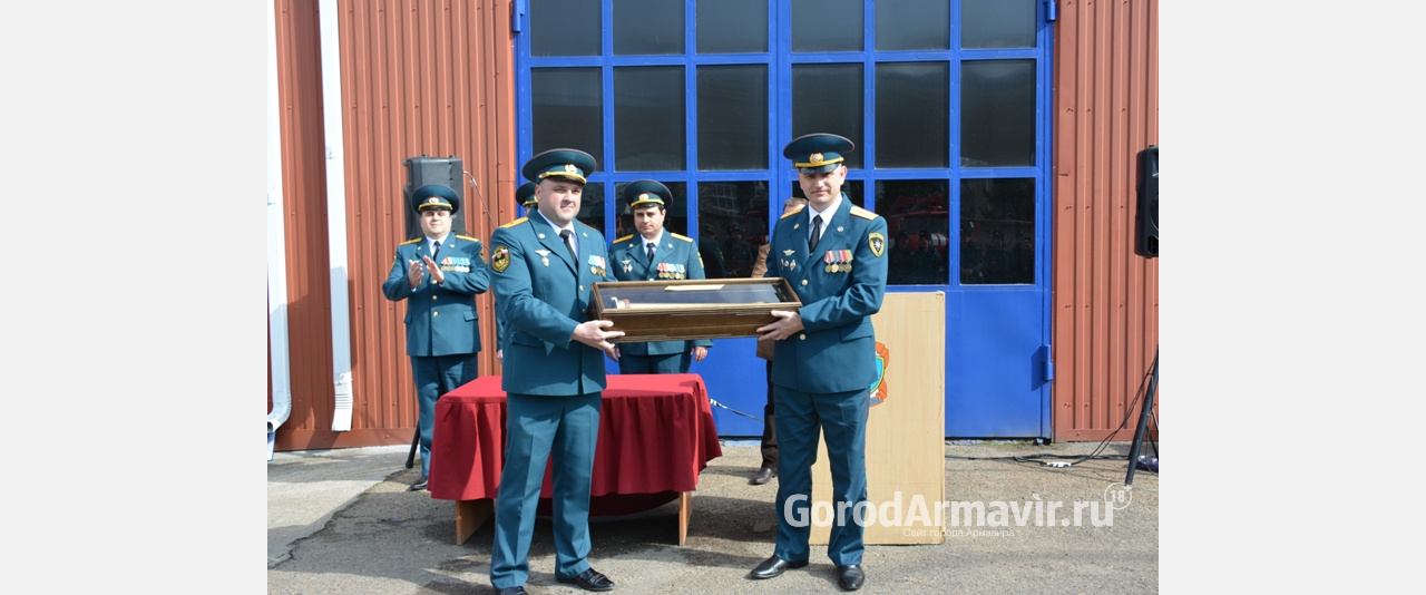 Пожарные Армавира и Новокубанского района приняли участие в эстафете пожарного ствола 