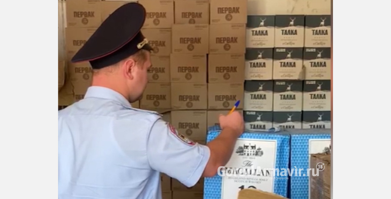 Более 54 тыс литров  алкоголя обнаружили полицейские в гараже жителя Армавира 