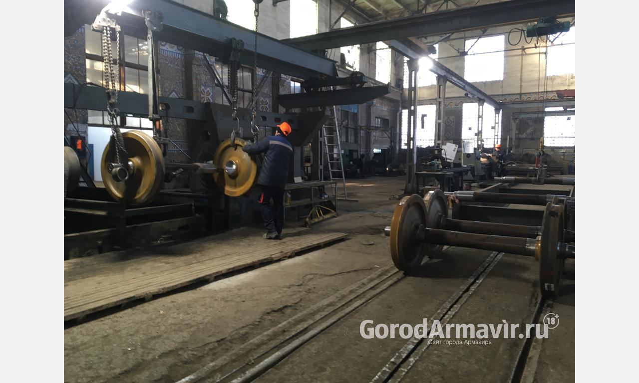В Армавире вагонно-колесные мастерские ежемесячно ремонтируют 500 колесных пар