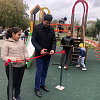 В Армавире торжественно открыли благоустроенную детскую площадку по Черноморской, 2/1