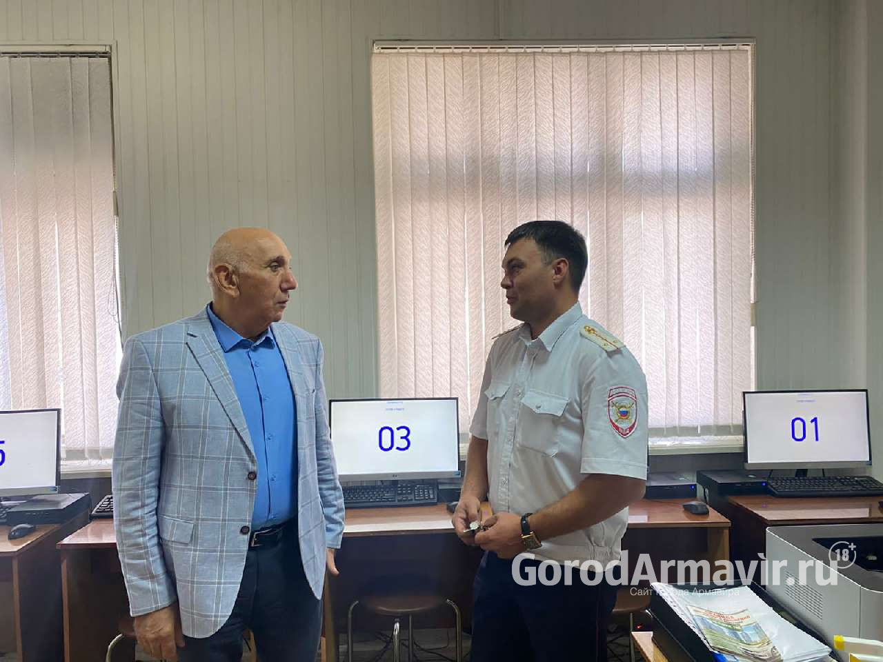 Председатель Общественного совета  МВД Армавира побывал на экзамене в  ОГИБДД 