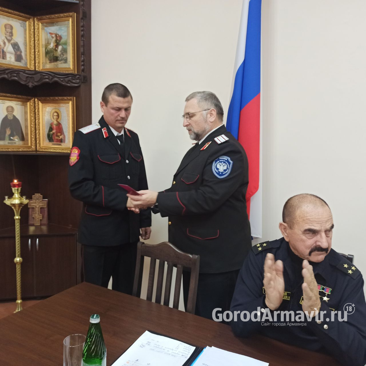 Казака из Армавира Дениса Куренина наградили медалью «За участие в спецоперации по денацификации и демилитаризации Украины» 