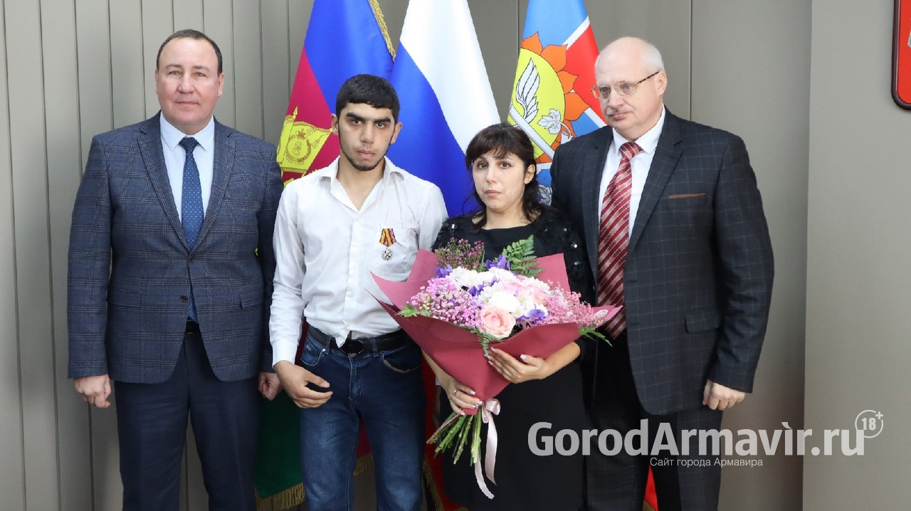 Давид Багишян из Армавира удостоен медали «За воинскую доблесть» II степени