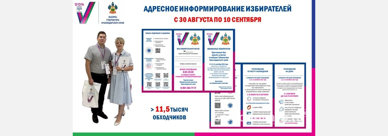 В Армавире и регионе началась акция по адресному информированию избирателей