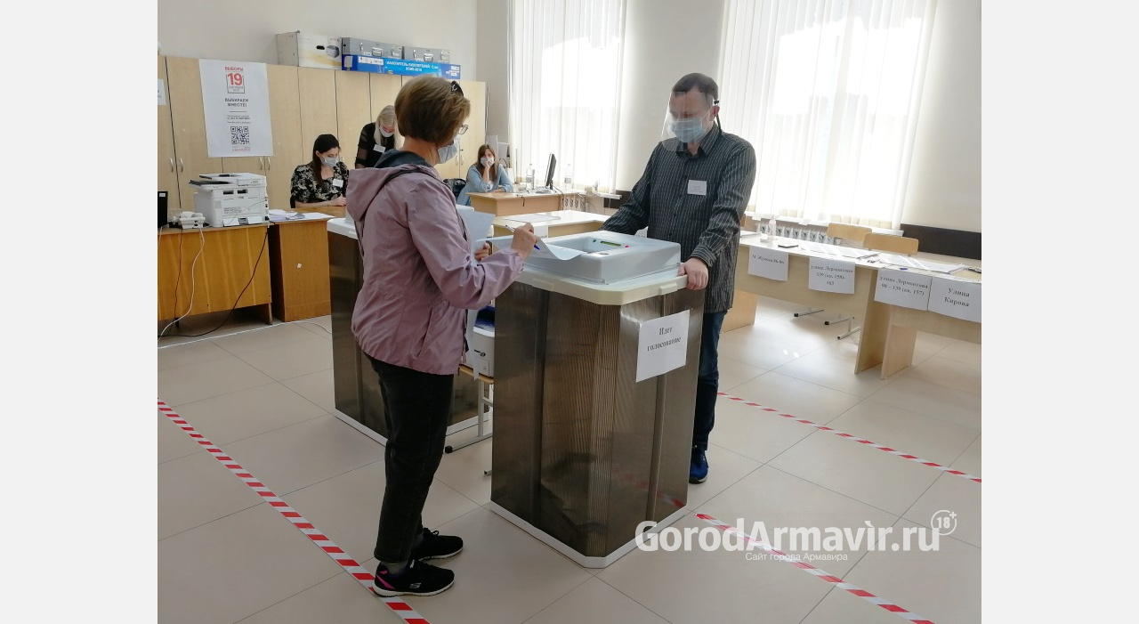 В Армавире проходит первый день голосования за кандидатов в депутаты Госдумы 