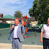 В поселке Заветном после обновления торжественно открыли детскую площадку 