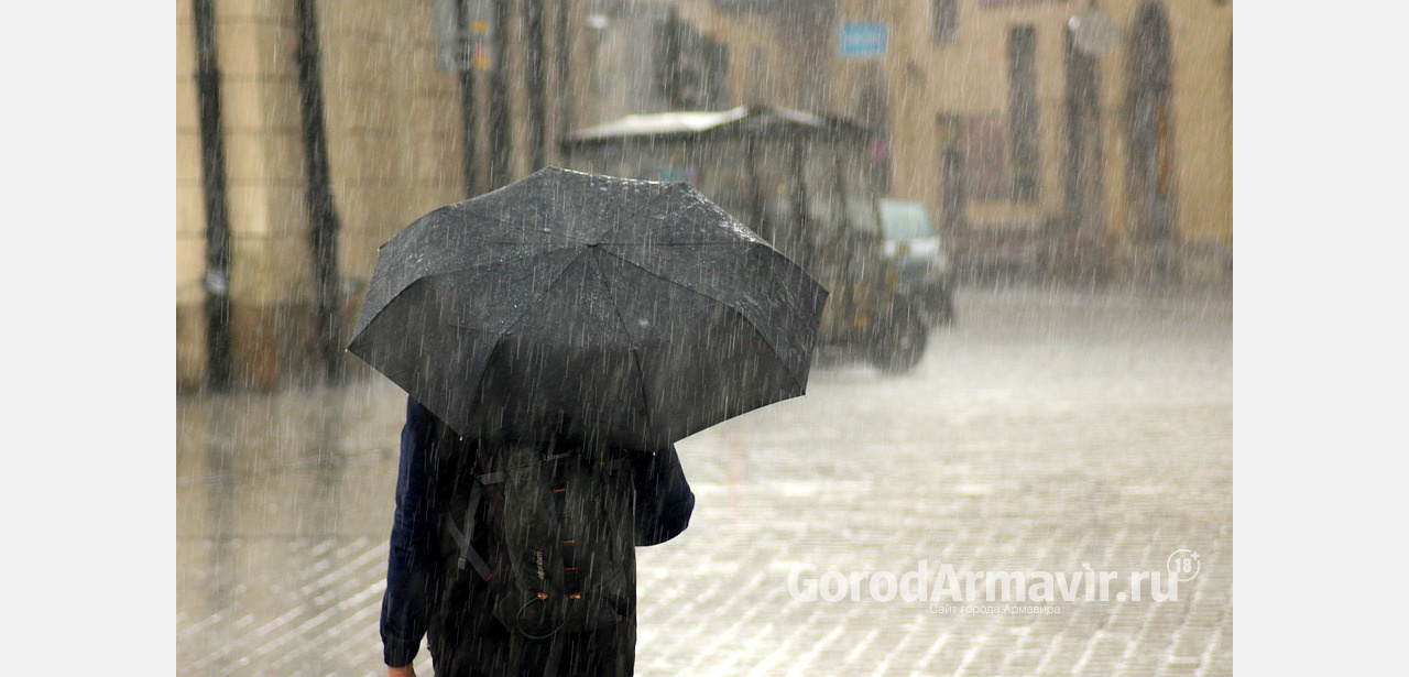 На Кубани объявлено экстренное предупреждение о ливнях и подъёме уровня рек 