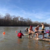Верующие Армавира окунулись в реку Кубань в честь Крещения Господня