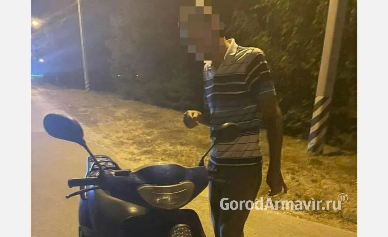 На 2 года тюрьмы могут осудить мопедиста из Армавира за пьяную езду без прав