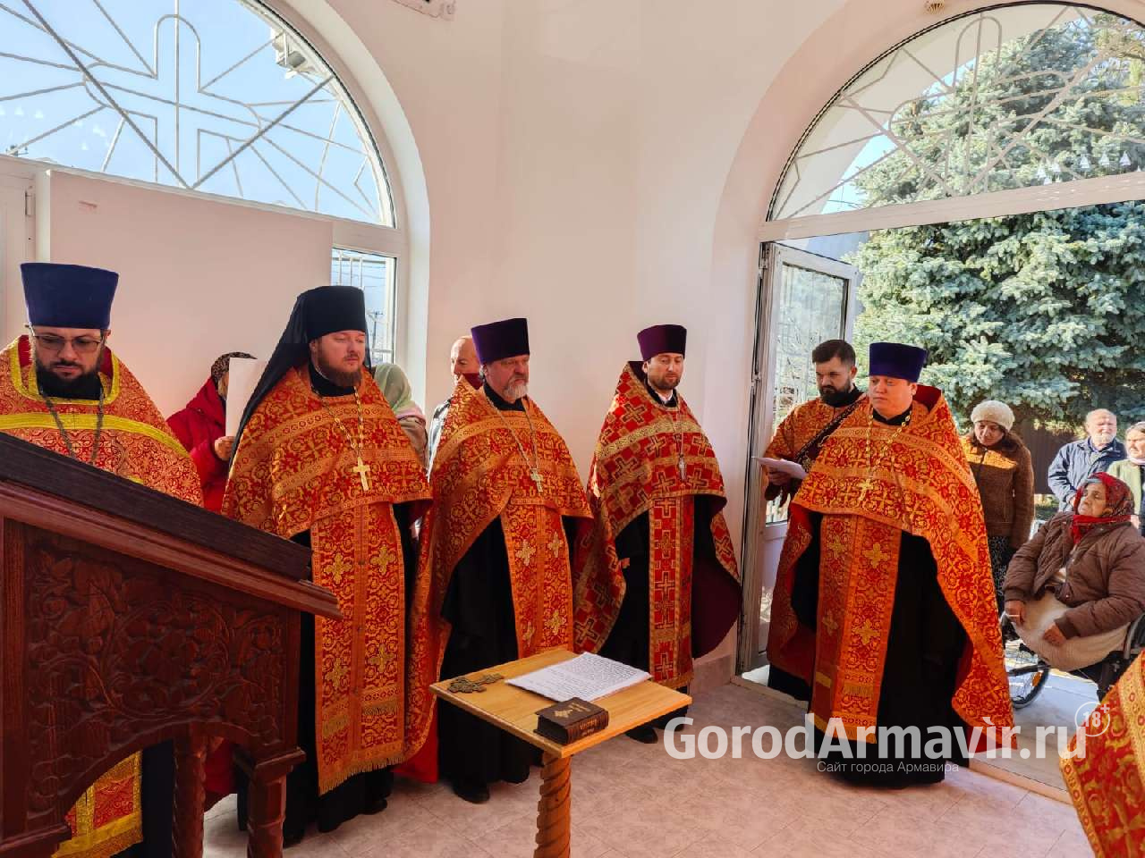 В Армавире в часовне Гурия, Самона и Авива прошел праздничный  молебен
