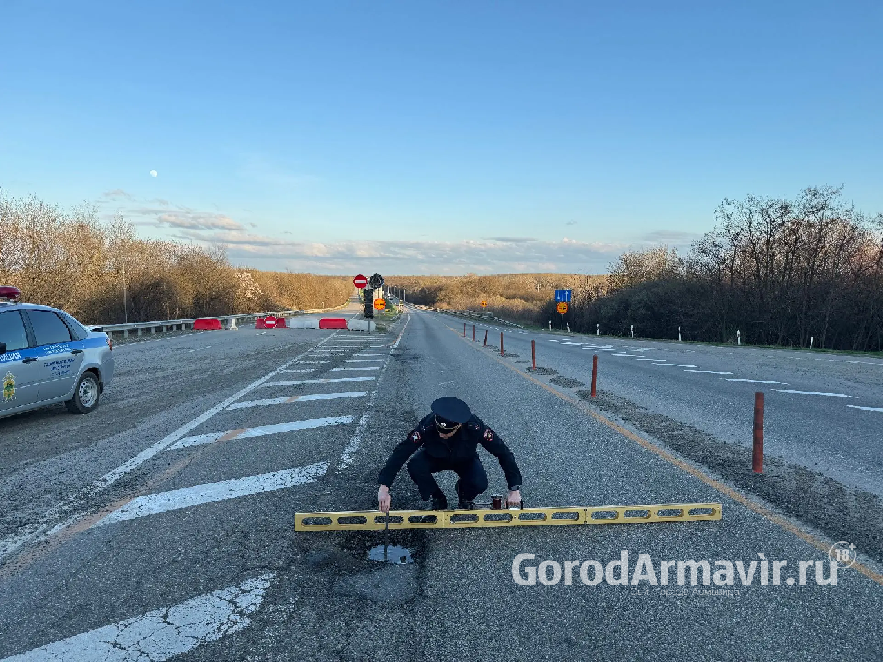 После исследования состояния трассы в районе Армавира возбуждено административное дело 