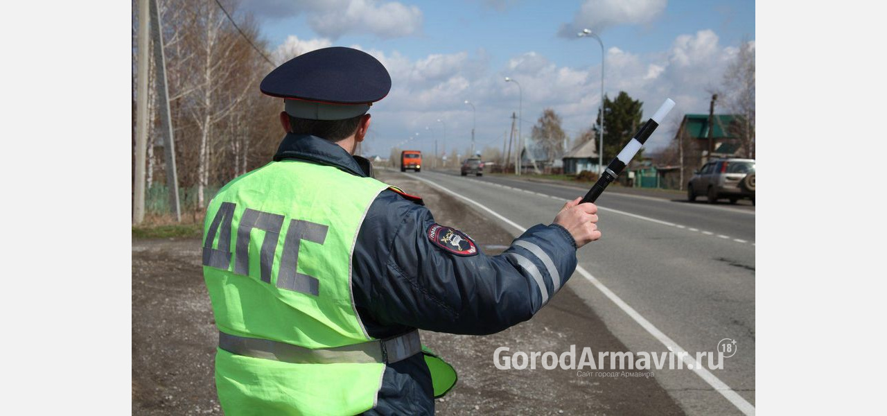 Повторно севший за руль пьяный водитель попался полицейским в Армавире 