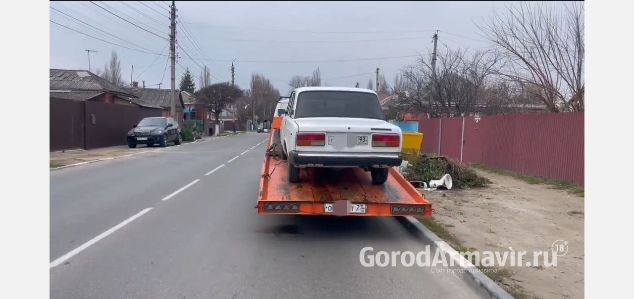 Водитель без прав на «семерке» задержан в Армавире 