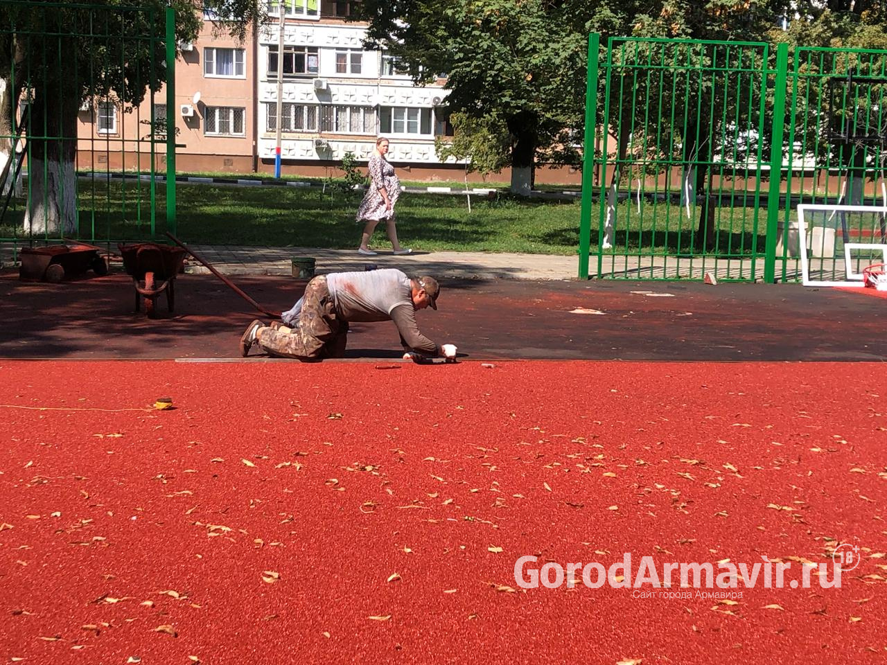 В Армавире на благоустройство спортивной площадки по Кирова, 79/1 потратят более 3 млн рублей