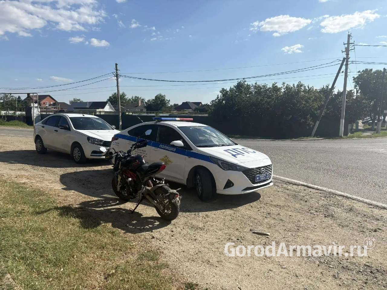 В Армавире полицейские исключили из дорожного движения 15-летнего мотоциклиста