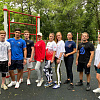 В Армавире в парке «Городская Роща» прошла акция «Зарядка со стражем порядка»