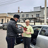 На улицы Армавира вышел «Цветочный патруль» сотрудников ОГИБДД 