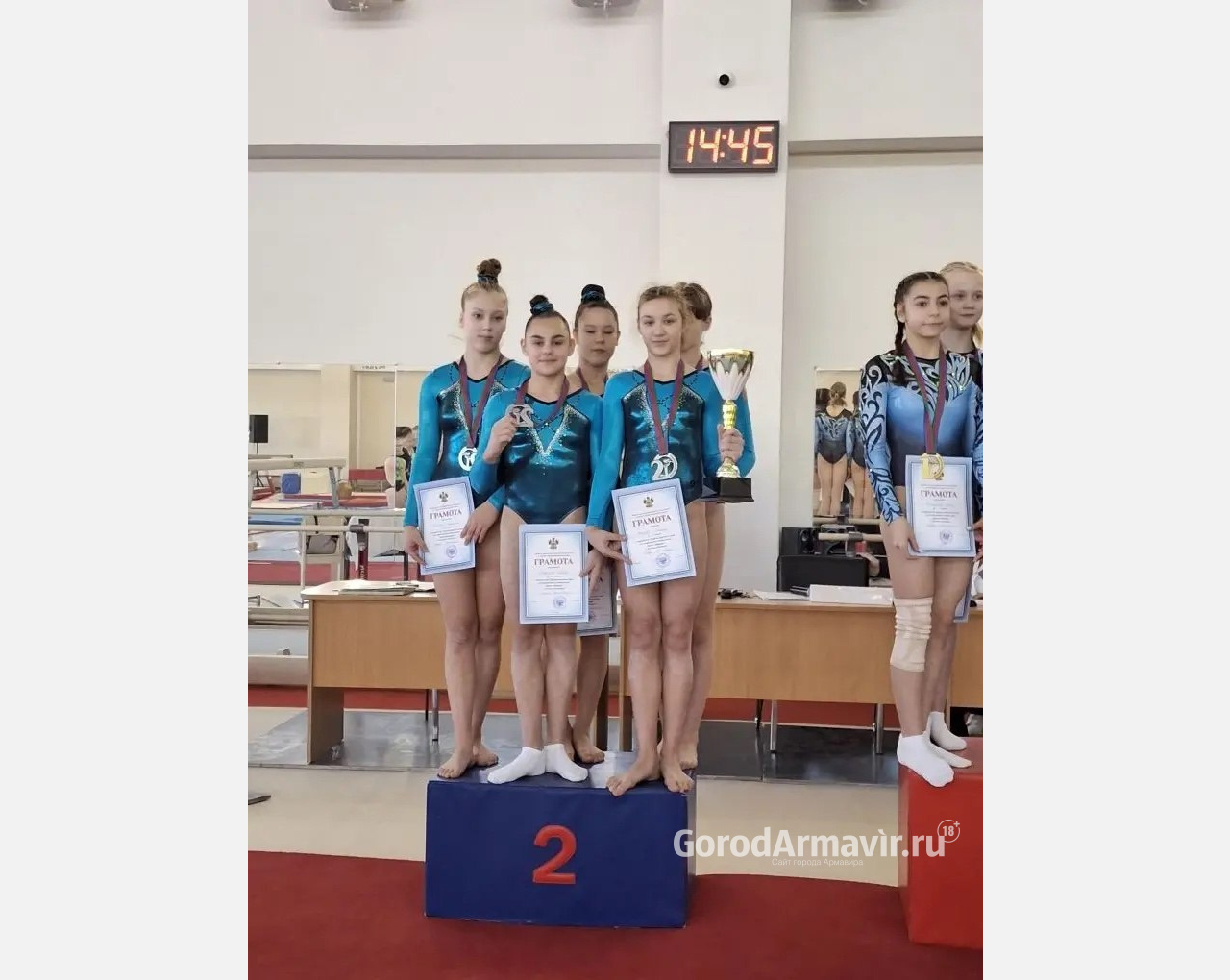 Гимнастки Армавира завоевали серебро на Первенстве Краснодарского края
