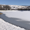 В Армавире толщина льда на водохранилище не превышает 4 сантиметров