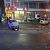 В Армавире на видео попало столкновение 2-х легковушек в районе рынка