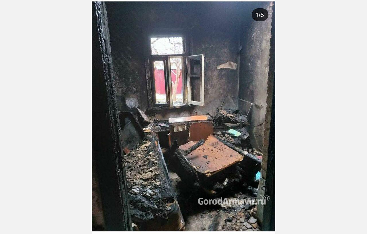 В Армавире из-за перекала печи сгорел дом 