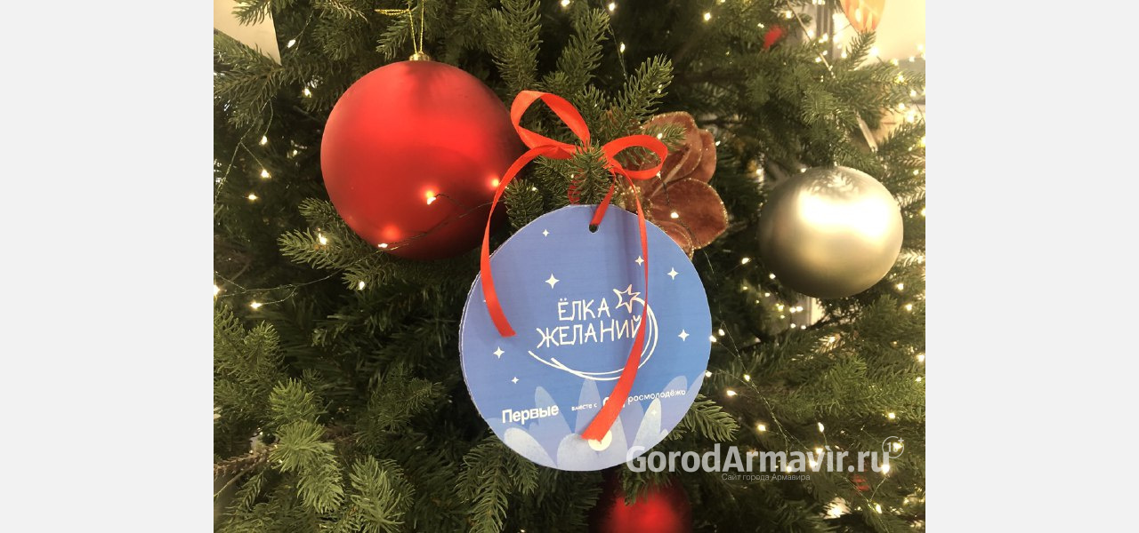 В Армавире глава города открыл «Елку желаний»