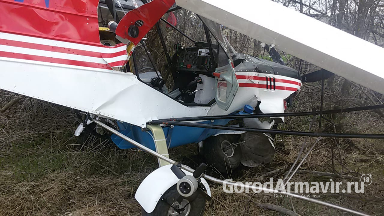 В Отрадненском районе упал частный легкомоторный самолет