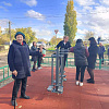В Старой Станице открыли новую площадку для игр и занятий спортом 
