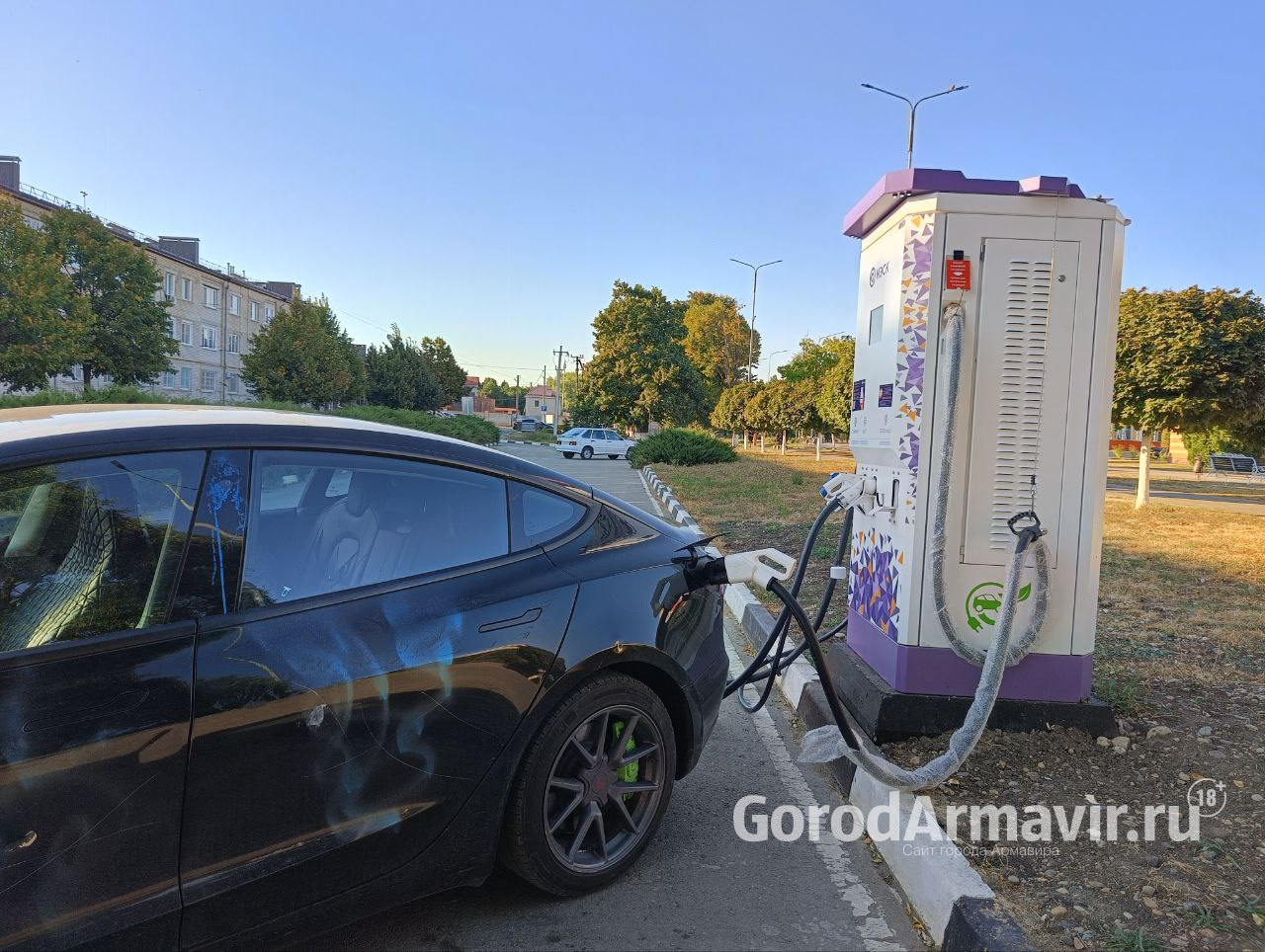 В Армавире работают 4 зарядных станции для электромобилей